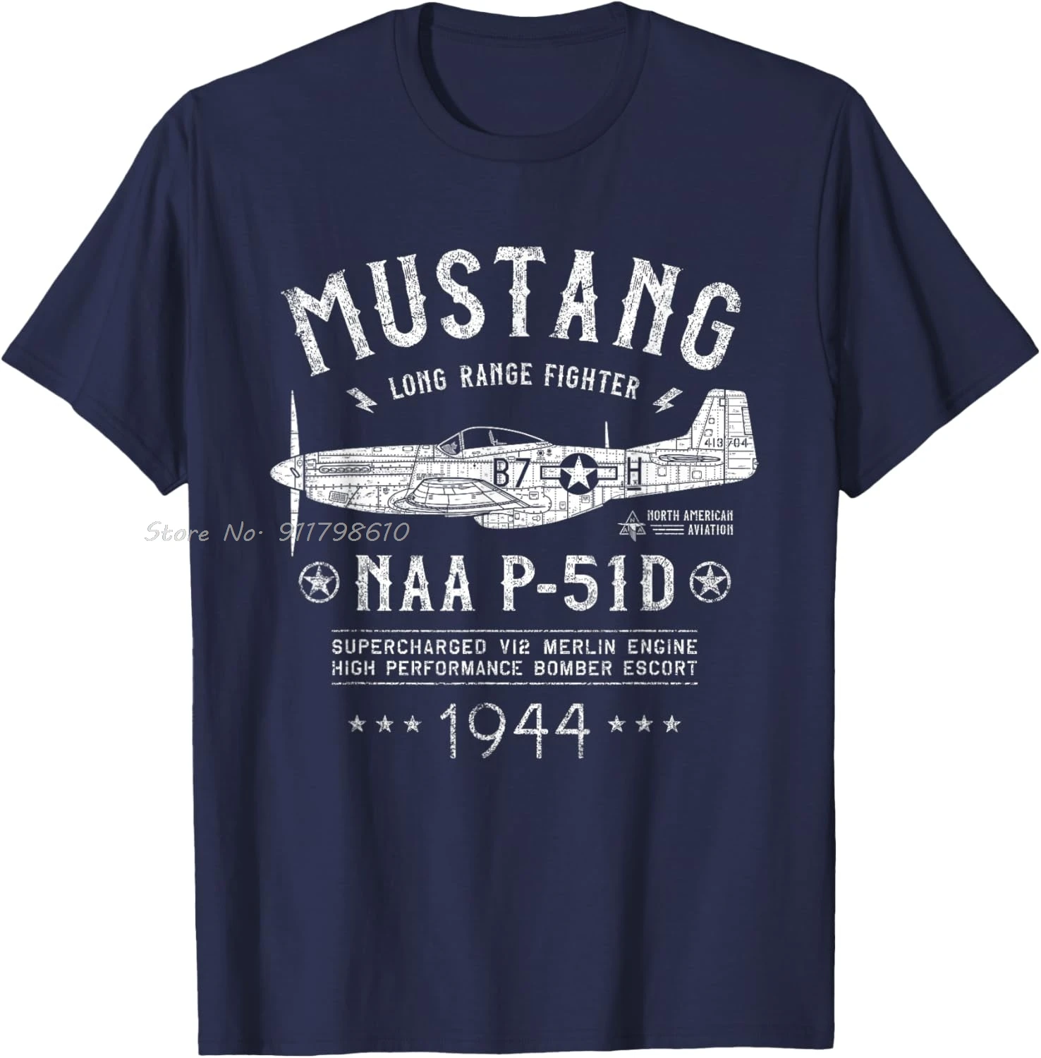 Mustang North American Aviation P51 Fighter Plane Oversized T-shirt Casual Cotton Tshirt Unisex Tops Tee Men's Clothing
Mustang North American Aviation P51 Fighter Plane Oversized T-shirt Casual Cotton Tshirt Unisex Tops Tee Men's Clothing