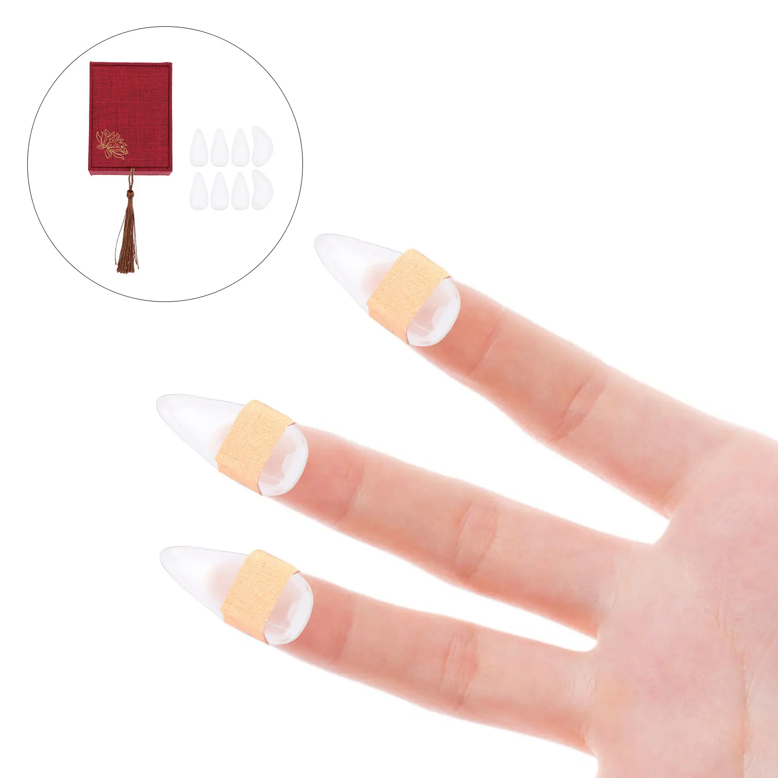 Nail Set Crystal Nails Child Protector Nylon Exquisite Guzheng Playing Finger Picks
Nail Set Crystal Nails Child Protector Nylon Exquisite Guzheng Playing Finger Picks