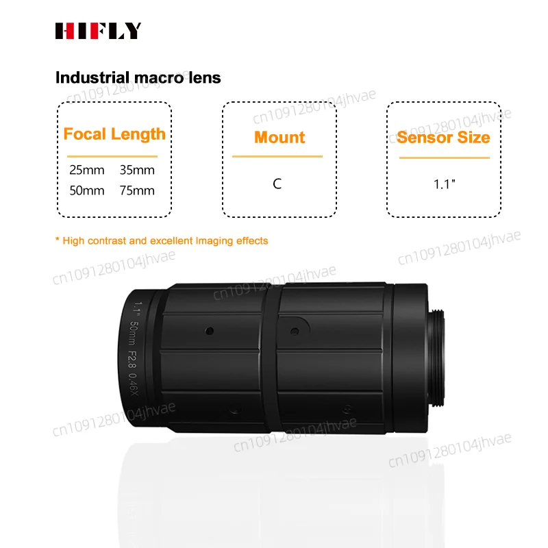 Factory Low Price Fixed Focus Macro 12MP 50mm 1.1" F2.8-16 C Mount Industrial Camera Lens
Factory Low Price Fixed Focus Macro 12MP 50mm 1.1" F2.8-16 C Mount Industrial Camera Lens