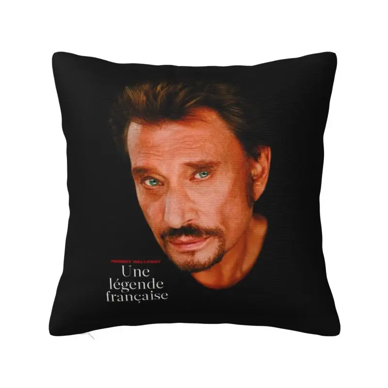Nordic Cool Johnny Hallyday French Singer Cushion Cover for Sofa Polyester Rock Music Pillow Case for Living Room
Nordic Cool Johnny Hallyday French Singer Cushion Cover for Sofa Polyester Rock Music Pillow Case for Living Room