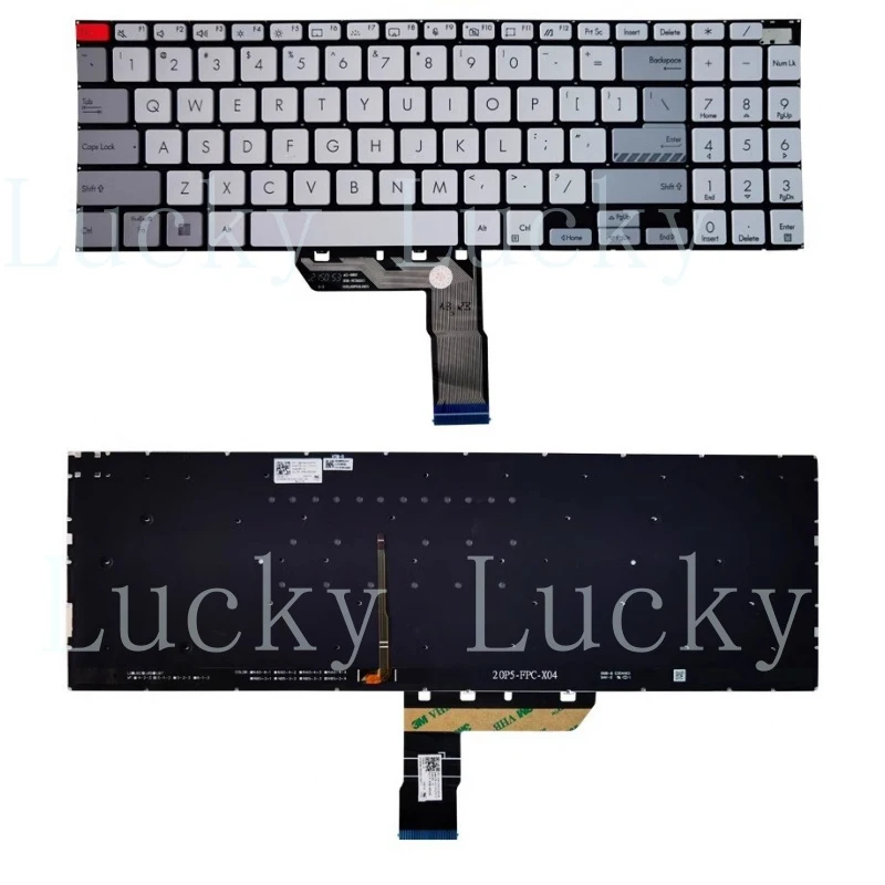 f New For Asus Vivobook pro M7600Q X7600 N7600Z US Keyboard US backlit Silver
f New For Asus Vivobook pro M7600Q X7600 N7600Z US Keyboard US backlit Silver