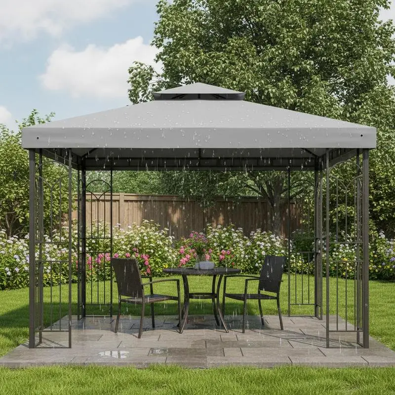 3(m) Gazebo Top Cover Double Tier Canopy Replacement Pavilion Roof Light Grey
3(m) Gazebo Top Cover Double Tier Canopy Replacement Pavilion Roof Light Grey