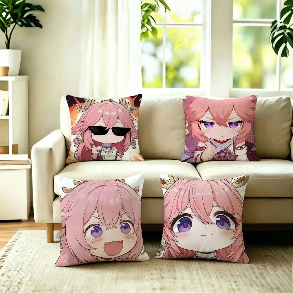 Game Character Yae Miko Pillow Case Square Double-Sided Sofa Cushion Cover Bedroom Bedside Pillow
Game Character Yae Miko Pillow Case Square Double-Sided Sofa Cushion Cover Bedroom Bedside Pillow
