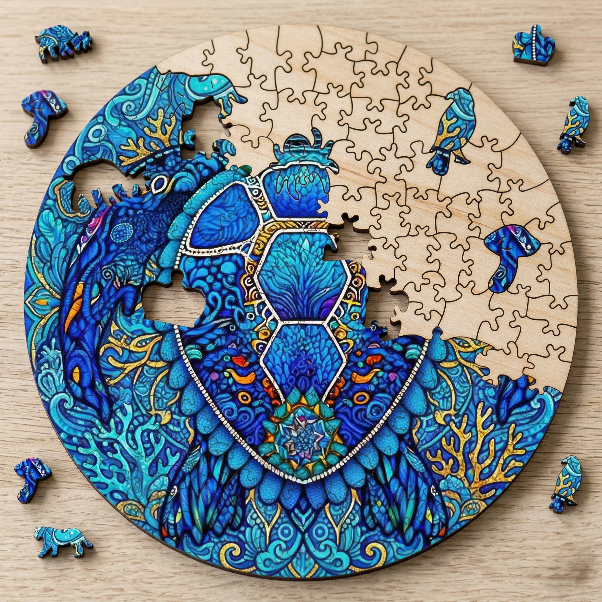 Sea Turtle Ocean Animal Mandala Irregular Wooden Puzzle Adults Fun Room Decor Anti Stress Fidget Toys Juegos de Mesa Best Gifts
Sea Turtle Ocean Animal Mandala Irregular Wooden Puzzle Adults Fun Room Decor Anti Stress Fidget Toys Juegos de Mesa Best Gifts