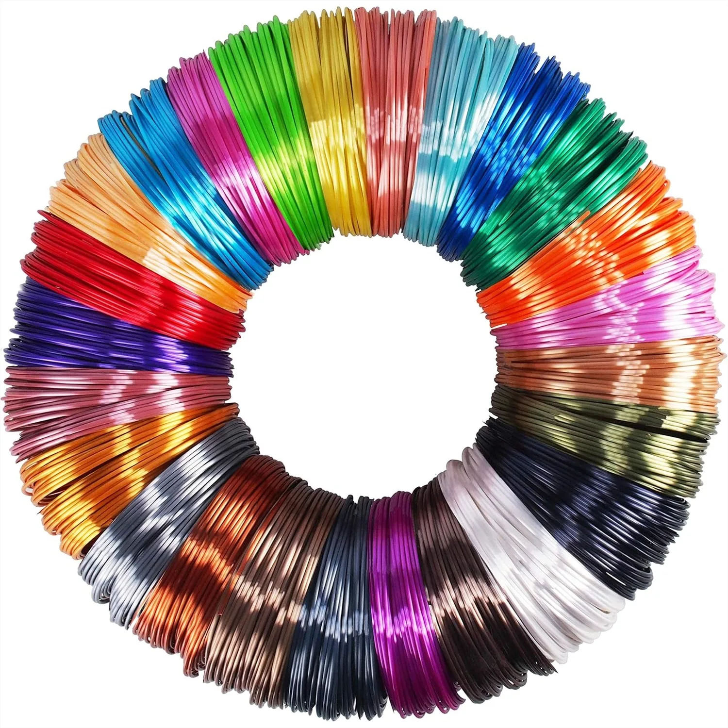 Silk Shiny PLA Filament Sample Pack, 25 Colors 4m Each, Total 100m, for 3D Printer & Pen, with Finger Caps
Silk Shiny PLA Filament Sample Pack, 25 Colors 4m Each, Total 100m, for 3D Printer & Pen, with Finger Caps