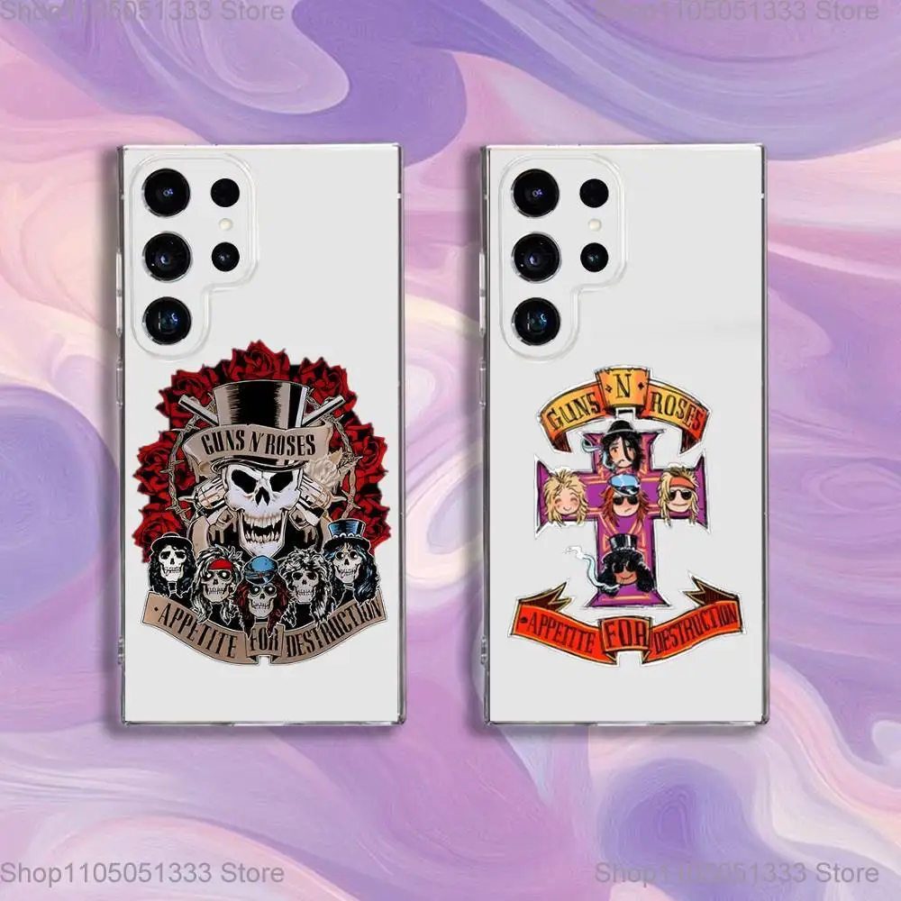 Band G-Guns N Roses Phone Case For Samsung S24,30,21,22,23,20 FE,lite,PIus,Ultra,5G,Note,9,10 Transparent Cover
Band G-Guns N Roses Phone Case For Samsung S24,30,21,22,23,20 FE,lite,PIus,Ultra,5G,Note,9,10 Transparent Cover