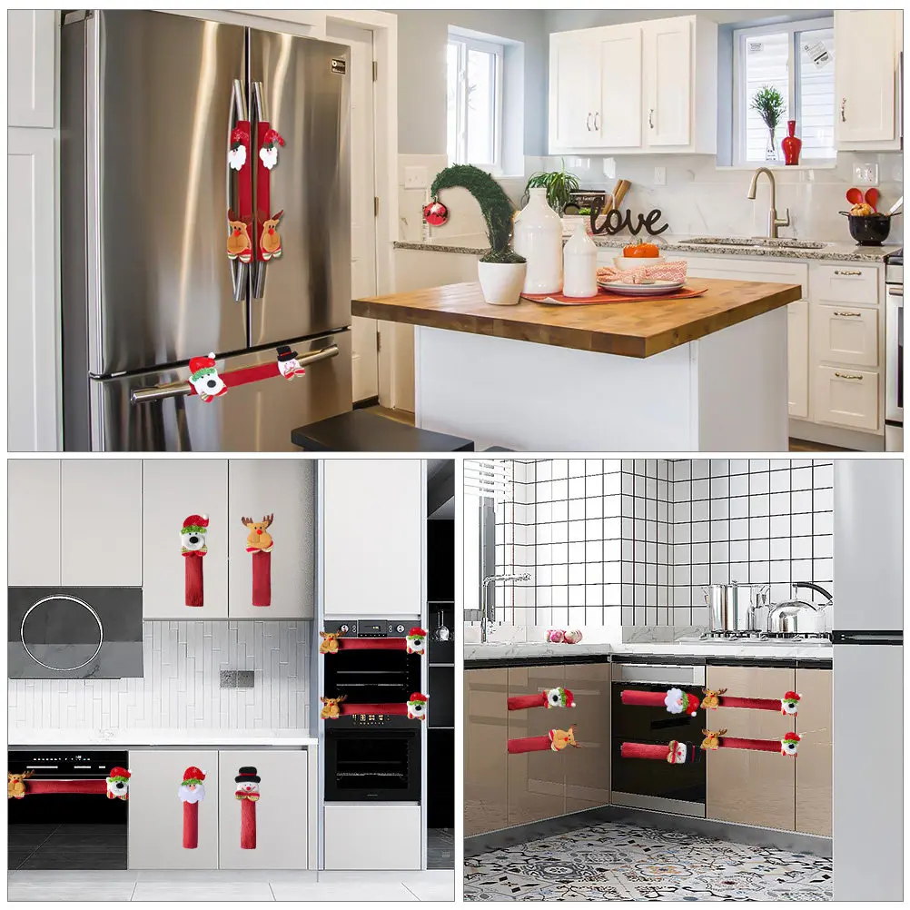 8Pcs Xmas Fridge Handle Covers Festive Elk Snowman Design Anti-Skid Kitchen Appliance Protector for Refrigerator Oven Microwave
8Pcs Xmas Fridge Handle Covers Festive Elk Snowman Design Anti-Skid Kitchen Appliance Protector for Refrigerator Oven Microwave