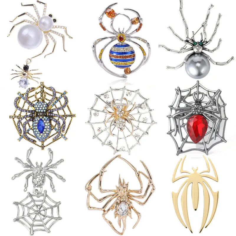 Rhinestone Spider Brooches for Women Pearl Insect Banquet Pins Women Men Backpack Enamel Pins Halloween Party Jewelry Gifts
Rhinestone Spider Brooches for Women Pearl Insect Banquet Pins Women Men Backpack Enamel Pins Halloween Party Jewelry Gifts