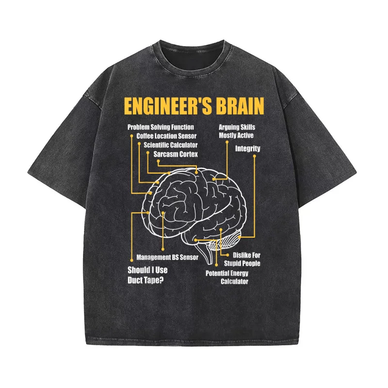 Engineer's Brain Tops & Tees Funny Sarcastic Engineering Gift Short Sleeve T-Shirt Men Adult Original Design T Shirts Cotton 
Engineer's Brain Tops & Tees Funny Sarcastic Engineering Gift Short Sleeve T-Shirt Men Adult Original Design T Shirts Cotton