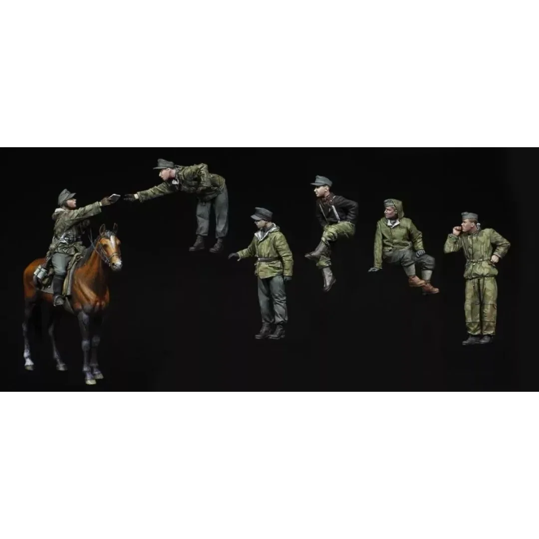 1/35 Resin unpainted model Kit, military theme, (6 persons +1 horse) unassembled and unpainted GK,742R
1/35 Resin unpainted model Kit, military theme, (6 persons +1 horse) unassembled and unpainted GK,742R