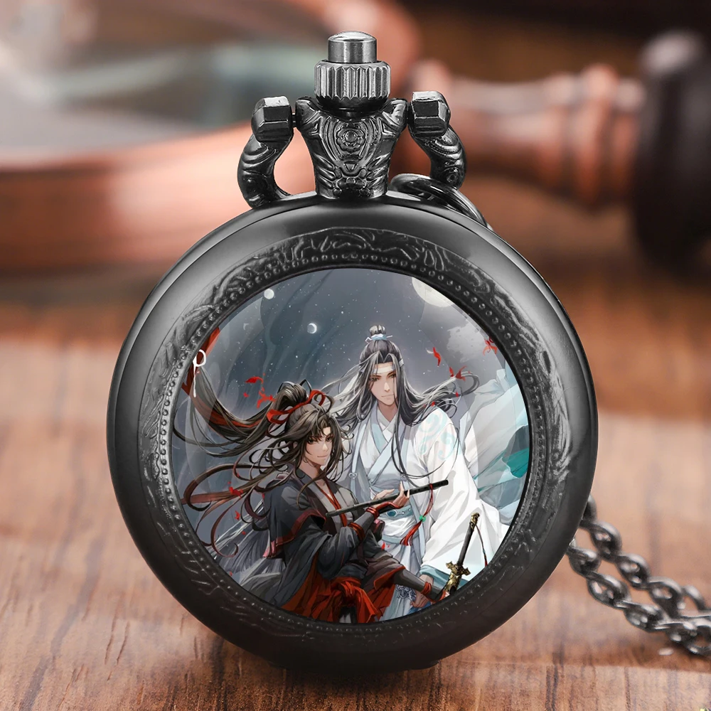 Mo Dao Zu Shi Fantasy Anime Wei Wuxian Design Vintage Quartz Pocket Watch Chain Pendant Necklace for Men and Women Jewelry Gift
Mo Dao Zu Shi Fantasy Anime Wei Wuxian Design Vintage Quartz Pocket Watch Chain Pendant Necklace for Men and Women Jewelry Gift
