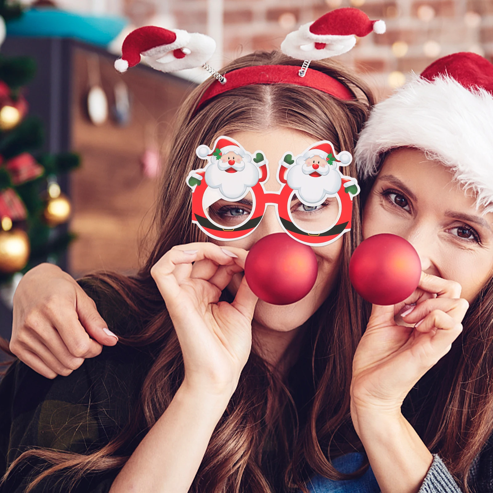 1Set Xmas Glasses Frames Party Headbands Christmas Photo Props Lightweight Skin Friendly Eyewear for Holiday Masquerade
1Set Xmas Glasses Frames Party Headbands Christmas Photo Props Lightweight Skin Friendly Eyewear for Holiday Masquerade