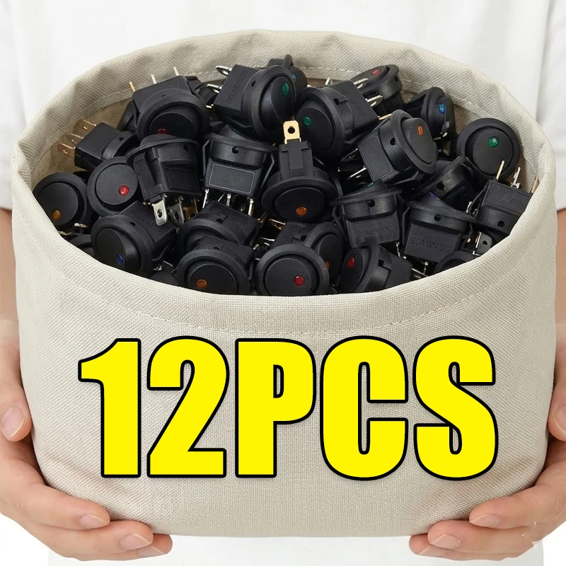 12/3/1PCS Car Truck Rocker 3 Pin 2 Position Switch on/Off Control SPST for Marine Auto Parts 12V LED Boat Switch with Light
12/3/1PCS Car Truck Rocker 3 Pin 2 Position Switch on/Off Control SPST for Marine Auto Parts 12V LED Boat Switch with Light