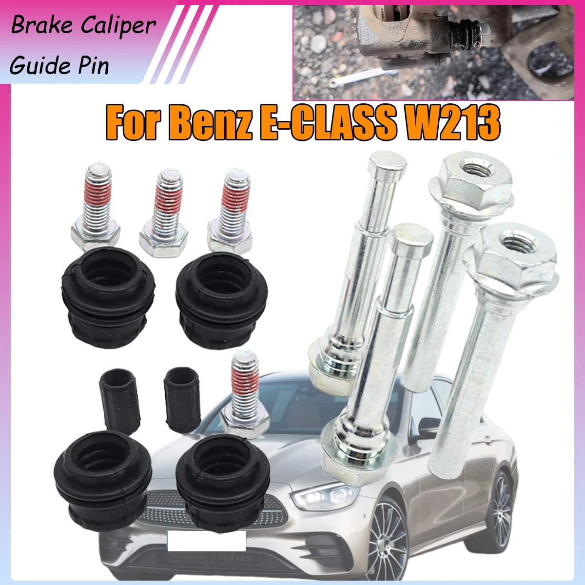 Brake Caliper Cylinder Slider Guide Pin For Disc Housing Bolts Rubber Bushing Boot Seal Repair Kit For Benz E-CLASS W213 16-23
Brake Caliper Cylinder Slider Guide Pin For Disc Housing Bolts Rubber Bushing Boot Seal Repair Kit For Benz E-CLASS W213 16-23