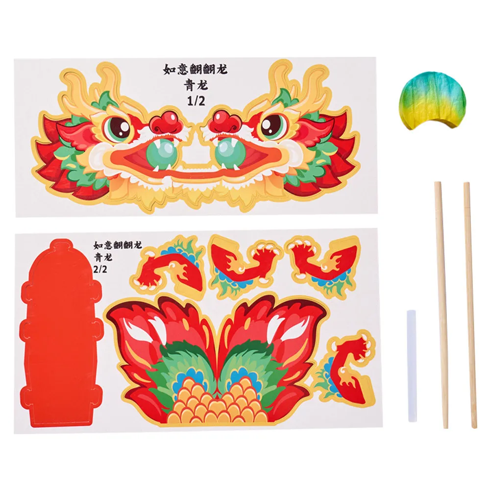 1Set Chinese Paper Dragon DIY Craft Kit Easy Assemble 3D New Year Garland Decoration Children Creative Hand-Eye Coordination
1Set Chinese Paper Dragon DIY Craft Kit Easy Assemble 3D New Year Garland Decoration Children Creative Hand-Eye Coordination