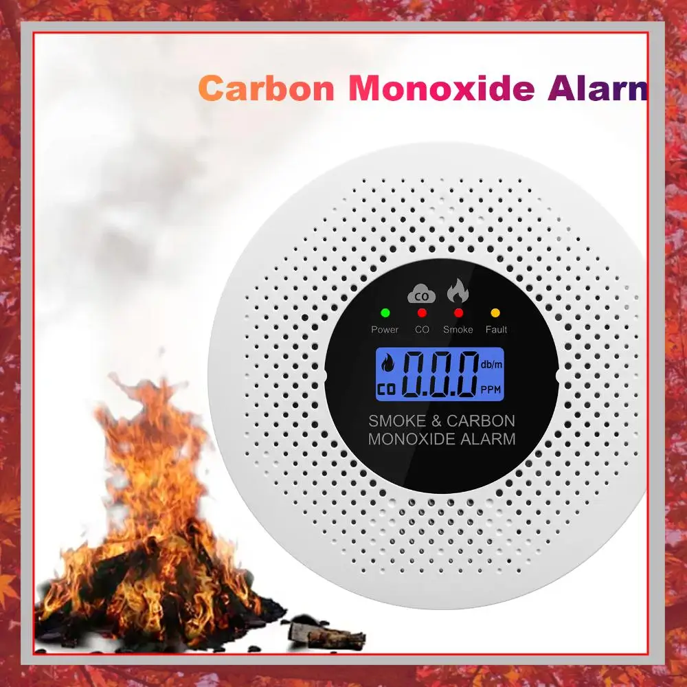 Smoke and Carbon Monoxide Detector with LCD Display Carbon Monoxide Alarm Powered by Battery for Home Office RV Hotel
Smoke and Carbon Monoxide Detector with LCD Display Carbon Monoxide Alarm Powered by Battery for Home Office RV Hotel