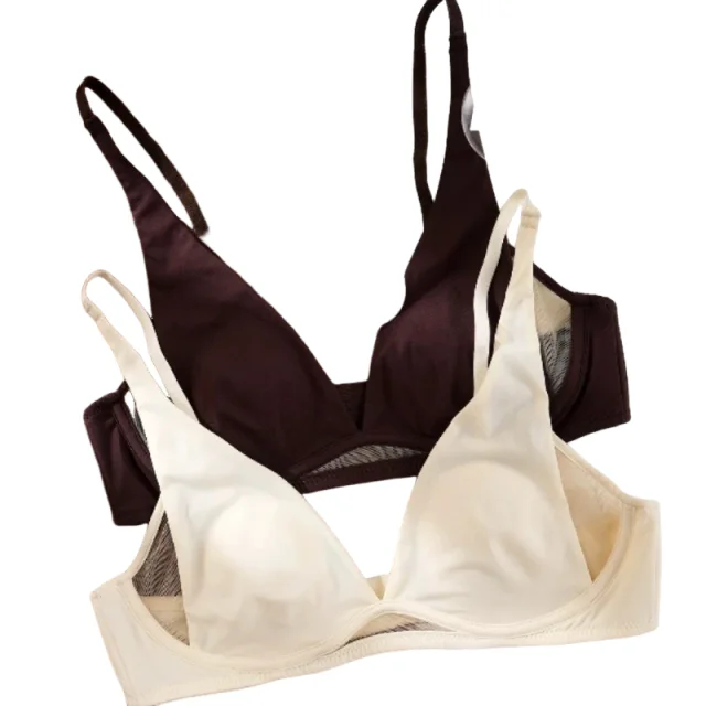 KUCLUT Triangle Bra Rabbit Ear Cup, Deep V Wireless Bralette for Small Bust, No Gap Sexy Lingerie Set, Breathable Summer Thin
KUCLUT Triangle Bra Rabbit Ear Cup, Deep V Wireless Bralette for Small Bust, No Gap Sexy Lingerie Set, Breathable Summer Thin