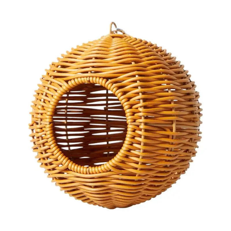 Bird Nest For Cage Imitation Rattan Finch House Pet Hut Breathable Woven Shelter For Finch Conure Cockatiel Parakeet Small
Bird Nest For Cage Imitation Rattan Finch House Pet Hut Breathable Woven Shelter For Finch Conure Cockatiel Parakeet Small