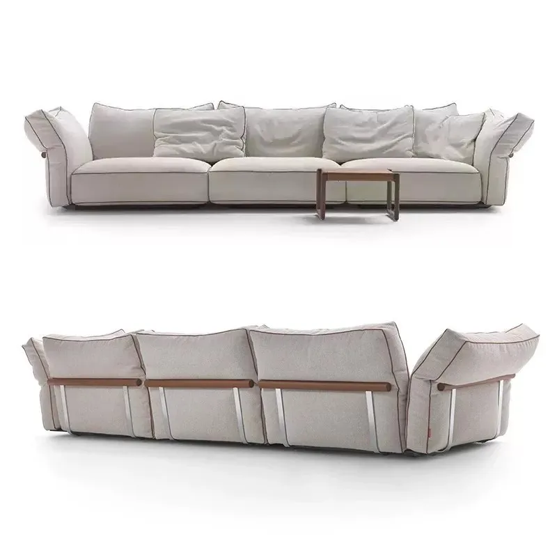 Fabric living room 2026 new Italian light luxury straight row cotton and linen sofa
Fabric living room 2026 new Italian light luxury straight row cotton and linen sofa