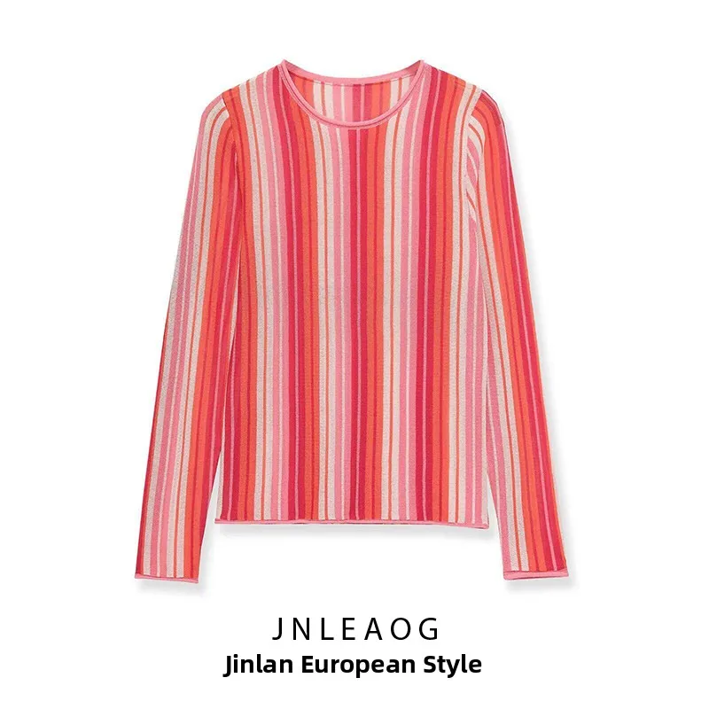 Spring New Style Women's Fashionable Versatile Design round Neck Stripe Knitted Sweater Casual Slim Fit Polyester Fiber Long ...
Spring New Style Women's Fashionable Versatile Design round Neck Stripe Knitted Sweater Casual Slim Fit Polyester Fiber Long ...