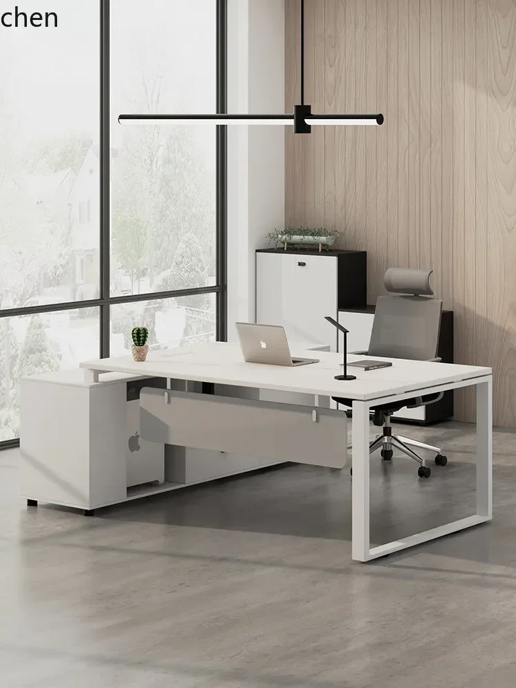 DSA Boss Office Furniture Simple Modern Executive Desk President Desk Supervisor Manager Desk and Chair Set
DSA Boss Office Furniture Simple Modern Executive Desk President Desk Supervisor Manager Desk and Chair Set