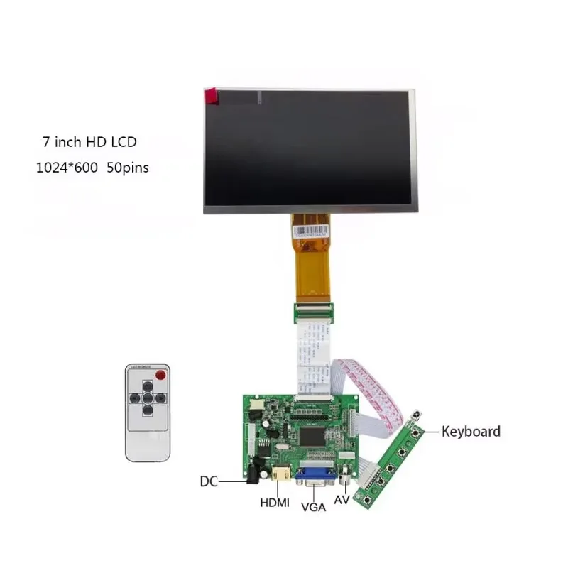 7"LCD Display Screen 7300101462 7300101463 E231732 7300130906 YH070IF50 TFT Monitor Driver Board Controller 2AV HDMI VGA
7"LCD Display Screen 7300101462 7300101463 E231732 7300130906 YH070IF50 TFT Monitor Driver Board Controller 2AV HDMI VGA