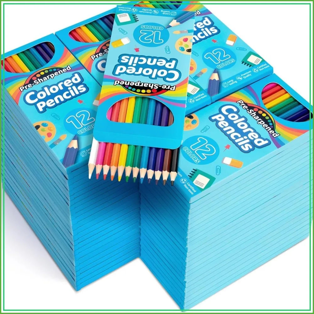 1152 Count Colored Pencils Bulk, 96 Packs Pre-sharpened Coloring Pencils in 12 Colors, School Supplies for Teachers, Classroom Prizes
1152 Count Colored Pencils Bulk, 96 Packs Pre-sharpened Coloring Pencils in 12 Colors, School Supplies for Teachers, Classroom Prizes