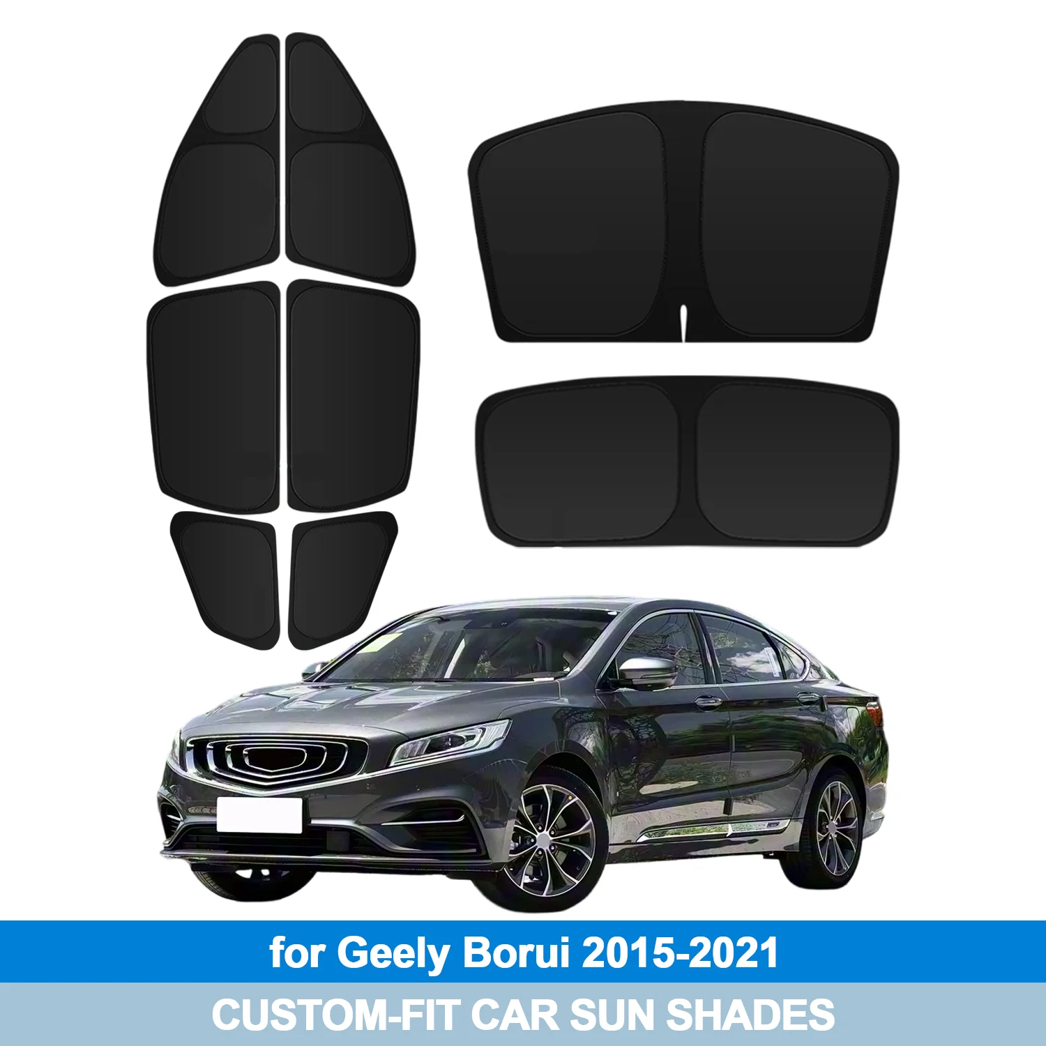 For Geely Borui 2015-2021 Windshield Sun Shade Side Window Shades Cover Sun Visor Shield Privacy Protection Car Accessories
For Geely Borui 2015-2021 Windshield Sun Shade Side Window Shades Cover Sun Visor Shield Privacy Protection Car Accessories