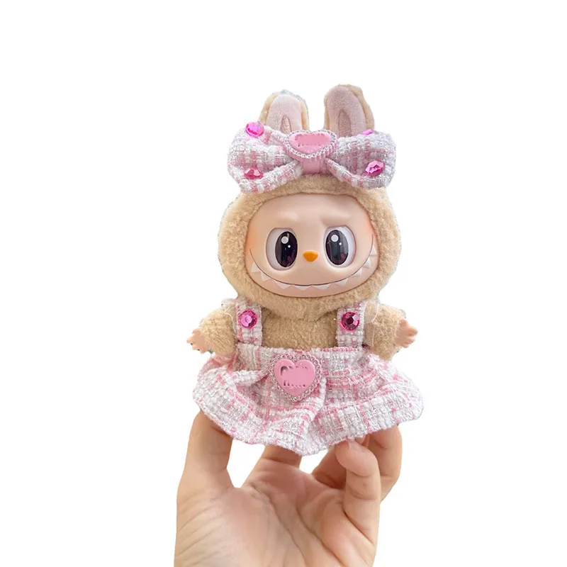 Mini Plush LABUBU doll clothes hanging pendant for cute Dress Accessories Birthday Gifts No Toys
Mini Plush LABUBU doll clothes hanging pendant for cute Dress Accessories Birthday Gifts No Toys