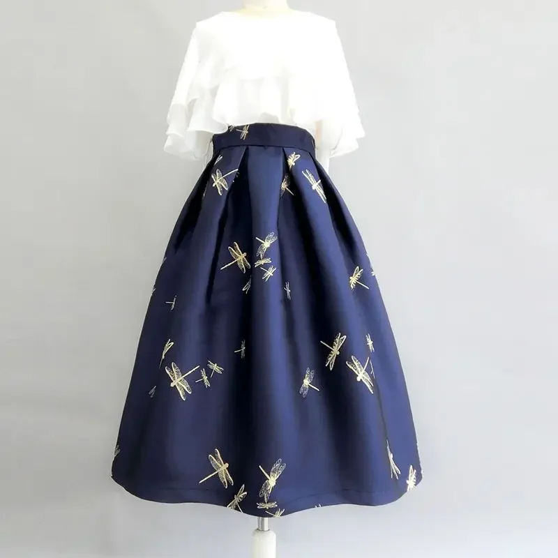 New Spring Embroidery Skirts Print High Waist Elastic Mujer Faldas A-Line Vintage Skirt Casual Women Clothes Dropshipping C109
New Spring Embroidery Skirts Print High Waist Elastic Mujer Faldas A-Line Vintage Skirt Casual Women Clothes Dropshipping C109