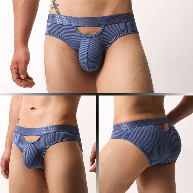 Men's Sexy Hollow Out Briefs Gay See Through Lingerie Underwear Breathable Low Rise Striped Underpant Hole Cut-Out Panties
Men's Sexy Hollow Out Briefs Gay See Through Lingerie Underwear Breathable Low Rise Striped Underpant Hole Cut-Out Panties