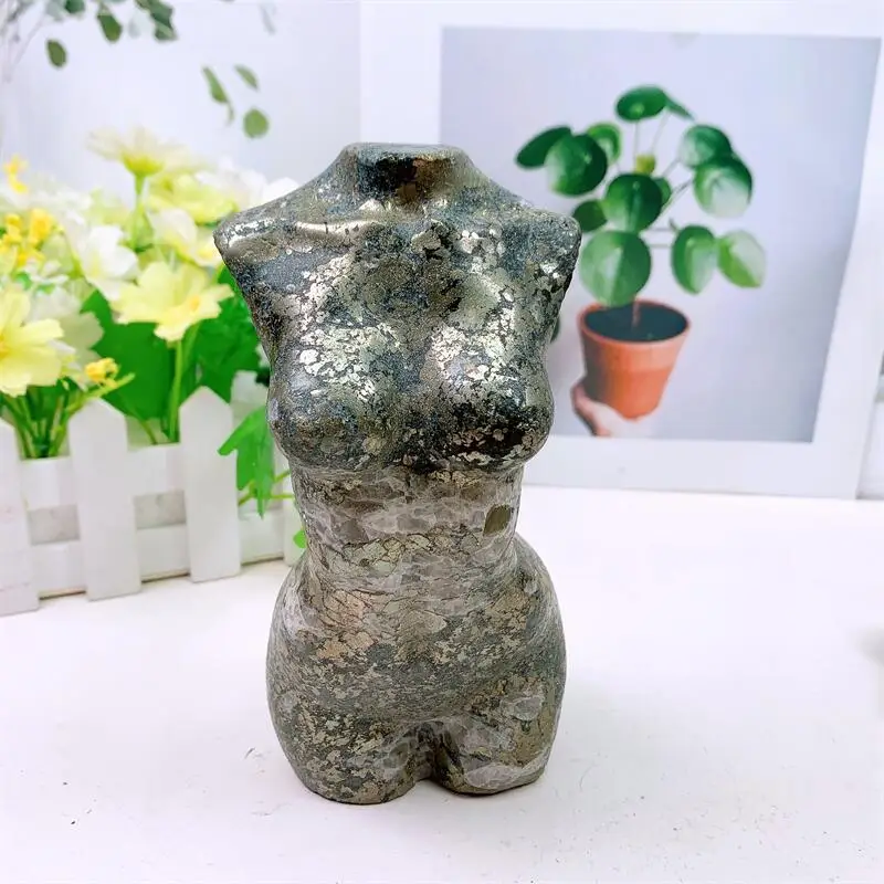 Natural Pyrite Lady Body Carving Reiki Healing Stone Home Ornaments Decor Holiday Gift 1pcs
Natural Pyrite Lady Body Carving Reiki Healing Stone Home Ornaments Decor Holiday Gift 1pcs