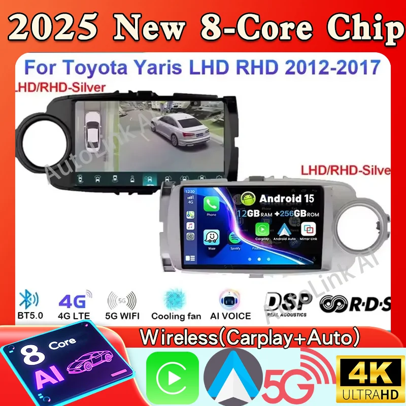 Android 16 For Toyota Yaris 2012 2013 2014 2015 2016 2017 Carplay Car Radio Navigation GPS Multimedia Player stereo wifi BT Auto
Android 16 For Toyota Yaris 2012 2013 2014 2015 2016 2017 Carplay Car Radio Navigation GPS Multimedia Player stereo wifi BT Auto