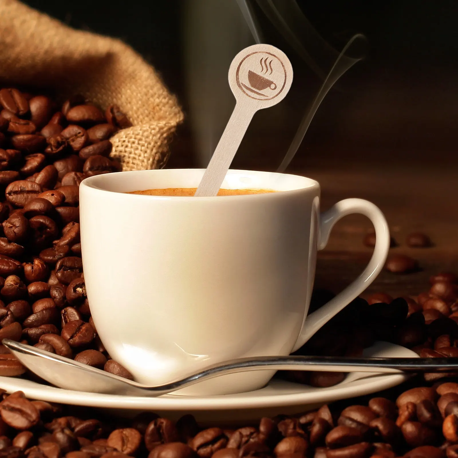 100Pcs Disposable Wooden Stir Sticks Eco Friendly Coffee Stirrers for Hot Drinks Tea Cocoa Swizzle Sticks Bartending Supplies
100Pcs Disposable Wooden Stir Sticks Eco Friendly Coffee Stirrers for Hot Drinks Tea Cocoa Swizzle Sticks Bartending Supplies
