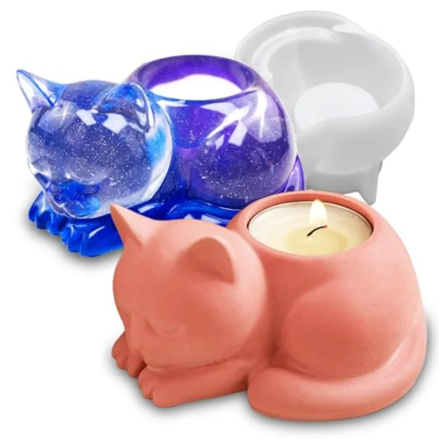 Cute Animal Tealight Holder Mold, 3D Candle Holder Resin Concrete Silicone Molds, Unique Jewelry Trinket Container Storage Mold
Cute Animal Tealight Holder Mold, 3D Candle Holder Resin Concrete Silicone Molds, Unique Jewelry Trinket Container Storage Mold