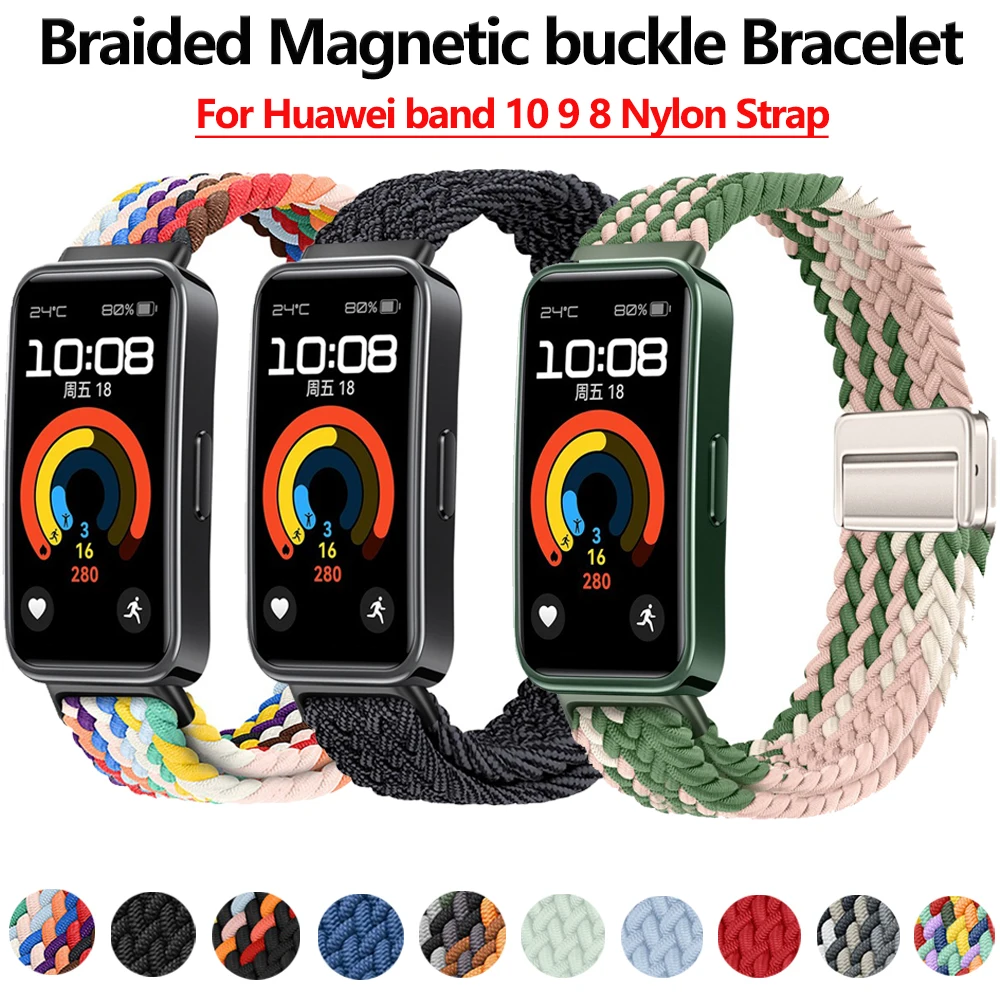 Braided Nylon Strap for Huawei band 10 9 8 Bracelet Breathable Wristband for Huawei Band 10 Sport Smart Watch Strap Accessories 
Braided Nylon Strap for Huawei band 10 9 8 Bracelet Breathable Wristband for Huawei Band 10 Sport Smart Watch Strap Accessories
