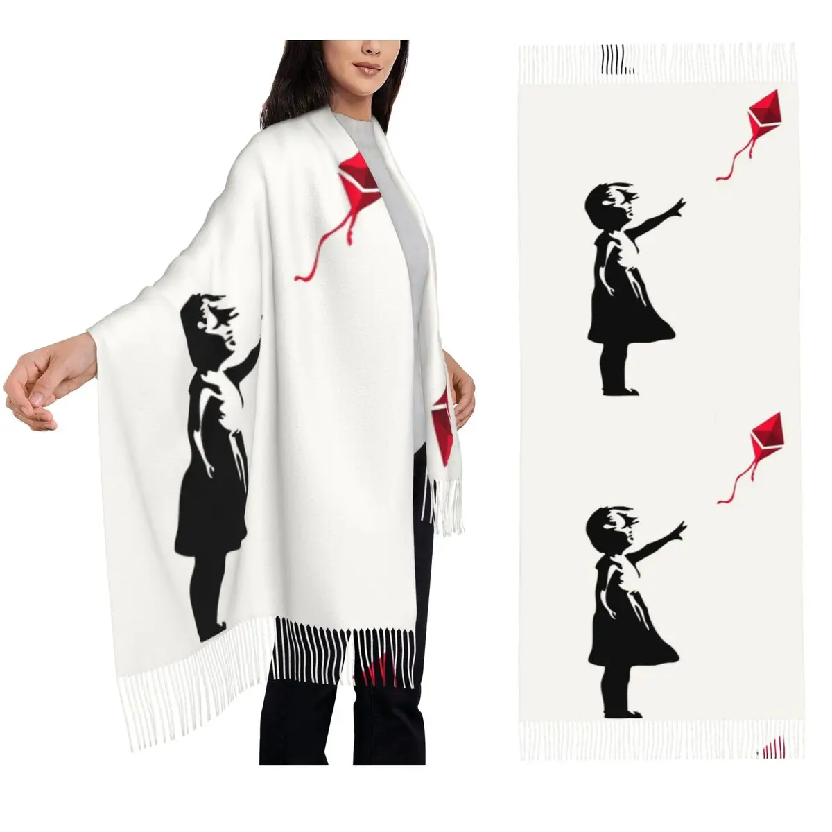 Ethereum X Banksy Balloon Girl Scarf Tassel Scarves for Women Soft Warm Shawls and Wraps Long Fall Winter Shawl Wrap
Ethereum X Banksy Balloon Girl Scarf Tassel Scarves for Women Soft Warm Shawls and Wraps Long Fall Winter Shawl Wrap