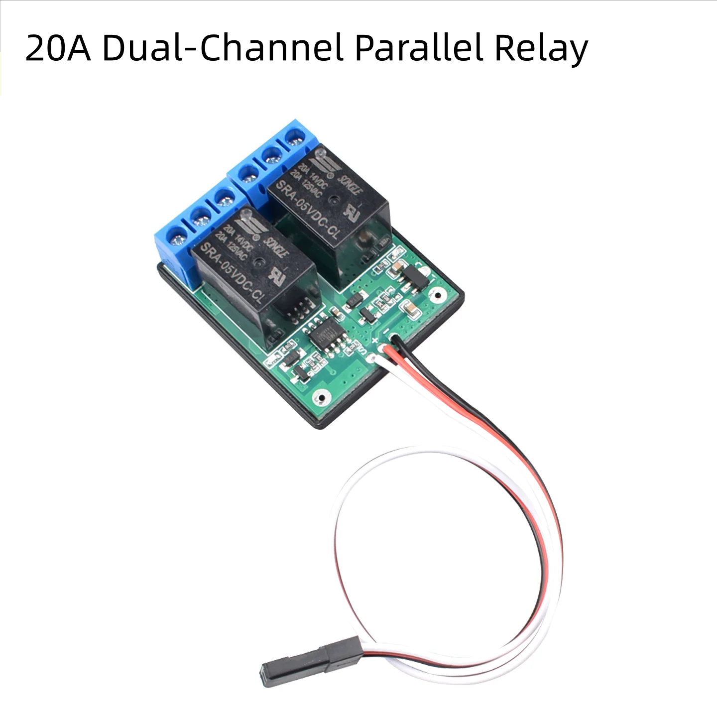 20A Dual-Channel Parallel Relay with RC Electronic Switch for Model Aircraft / Ships / Vehicles PWM 50Hz Servo Signal Input
20A Dual-Channel Parallel Relay with RC Electronic Switch for Model Aircraft / Ships / Vehicles PWM 50Hz Servo Signal Input