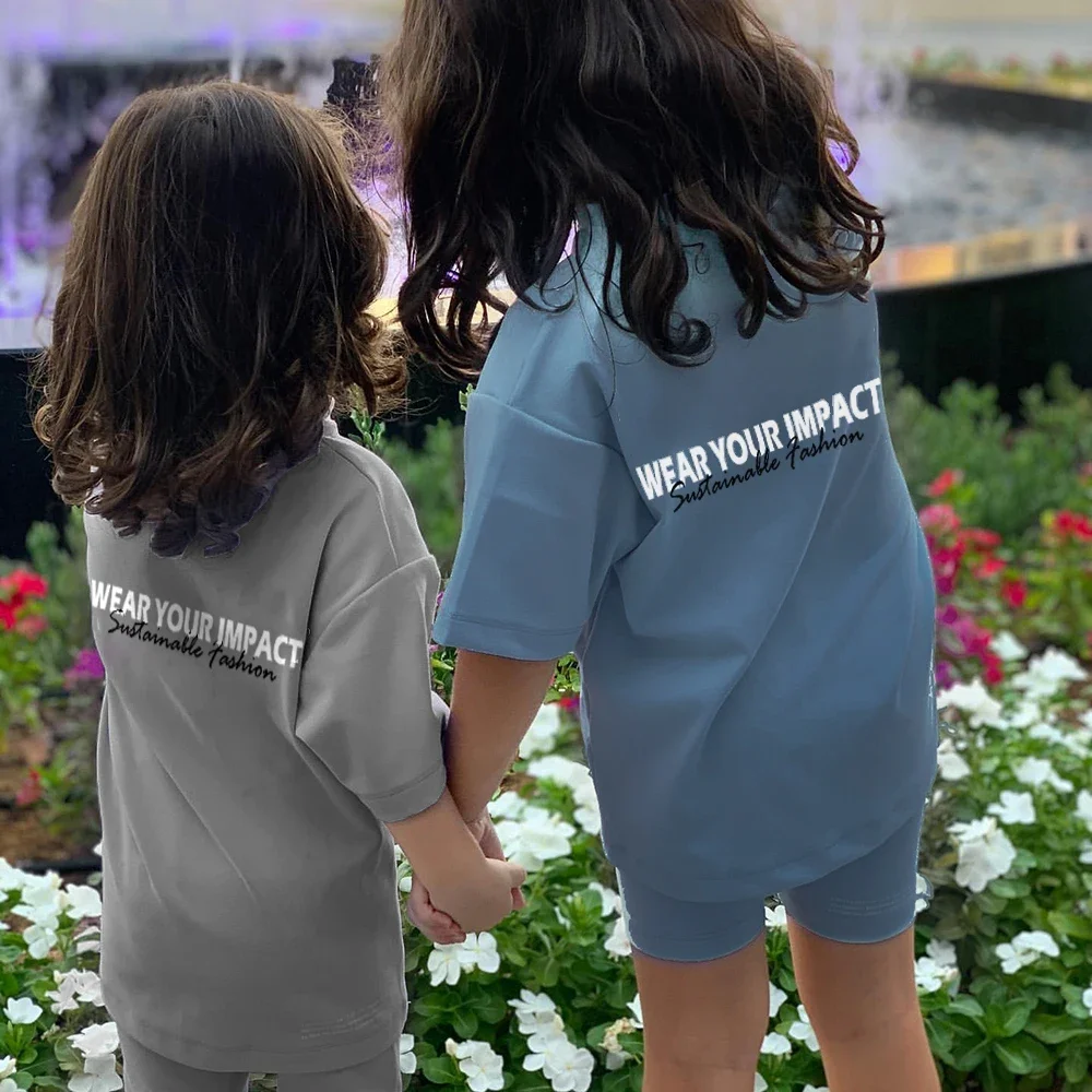 WYI Summer Girls/boys Clothing Set 2pcs Tracksuit Children Letter Print Suit Kids Outfits Short Sleeve Baby Girls Clothes Sets
WYI Summer Girls/boys Clothing Set 2pcs Tracksuit Children Letter Print Suit Kids Outfits Short Sleeve Baby Girls Clothes Sets