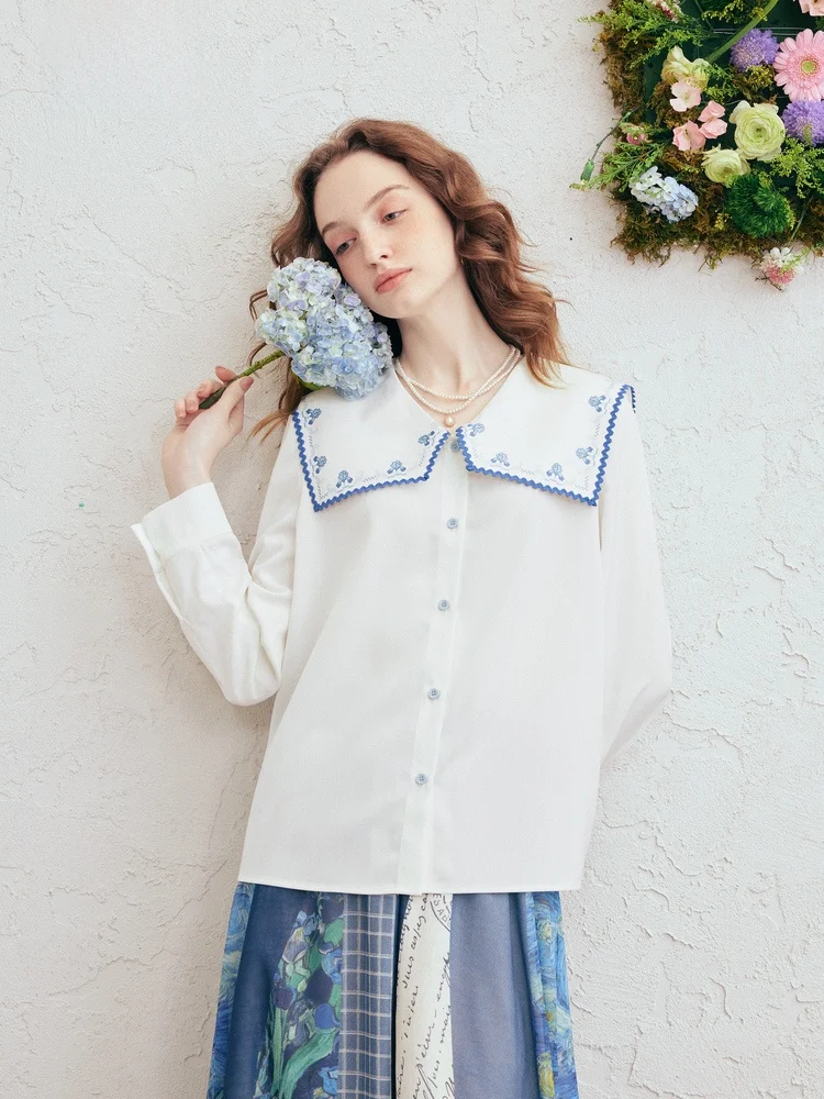 Spring 2026 New Sle Little Fre Print Naval Collar Long Sve irt Women Wild Clear Air Two Tee Things Casual Arti...
Spring 2026 New Sle Little Fre Print Naval Collar Long Sve irt Women Wild Clear Air Two Tee Things Casual Arti...