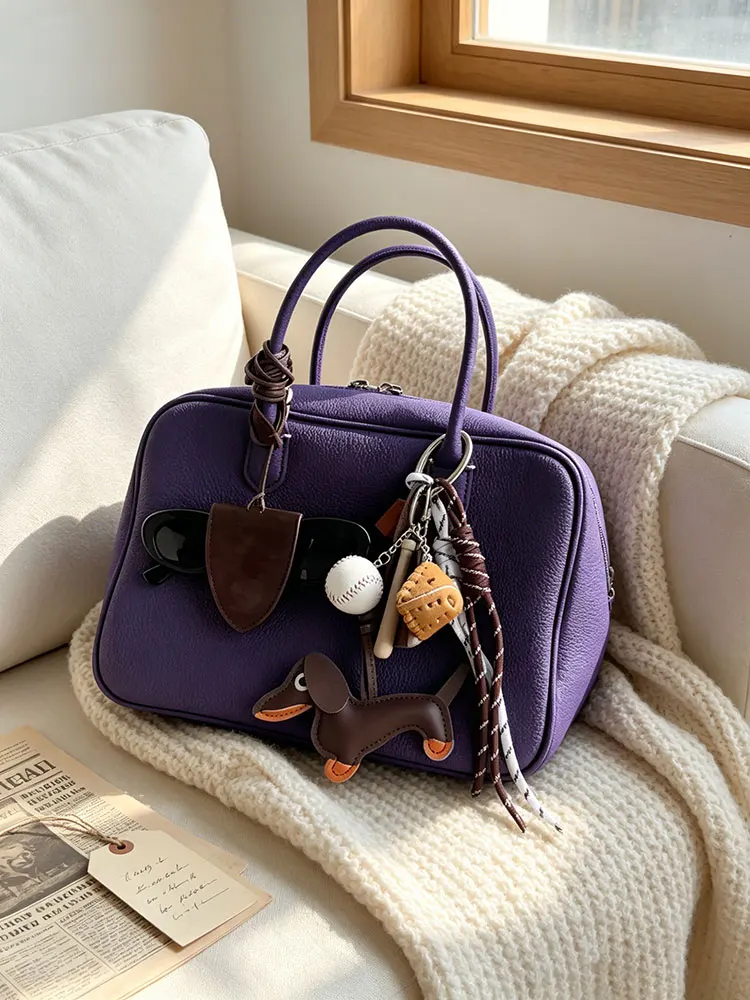 Purple Commuter Women's Tote Bag 2026 New Style Handbag Shoulder Bag Crossbody Boston Bag Soft Handle Casual Pure Color
Purple Commuter Women's Tote Bag 2026 New Style Handbag Shoulder Bag Crossbody Boston Bag Soft Handle Casual Pure Color