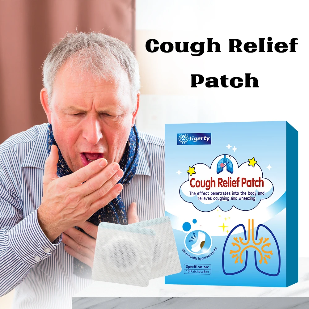Tigerty Herbal Cough Relief Patches Natural Chest Comfort Non-Invasive Support 10 Patches per Box
Tigerty Herbal Cough Relief Patches Natural Chest Comfort Non-Invasive Support 10 Patches per Box