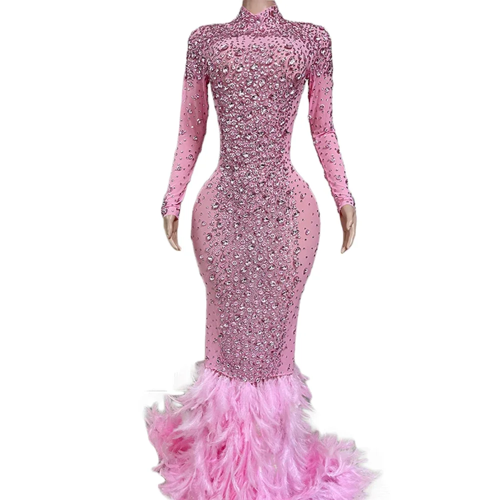 Luxury Birthday Outfit Shiny Diamonds Pink Evening Dress Wedding Party dress Formal Grand banquet dresses
Luxury Birthday Outfit Shiny Diamonds Pink Evening Dress Wedding Party dress Formal Grand banquet dresses