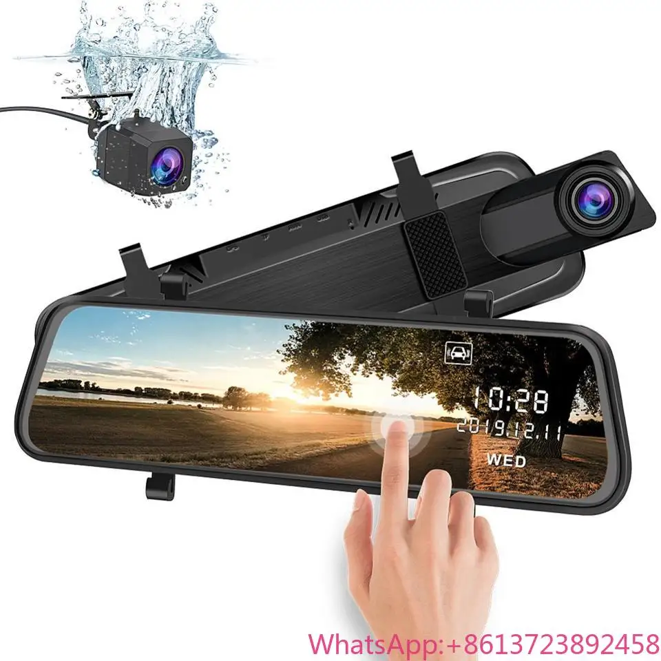 10 Inch 4K Mirror Dash Cam Mirror Recorder Dashboard Cameras WIFI Gps Dual Dash Cam Car Black Box APP Control Support Voice 
10 Inch 4K Mirror Dash Cam Mirror Recorder Dashboard Cameras WIFI Gps Dual Dash Cam Car Black Box APP Control Support Voice