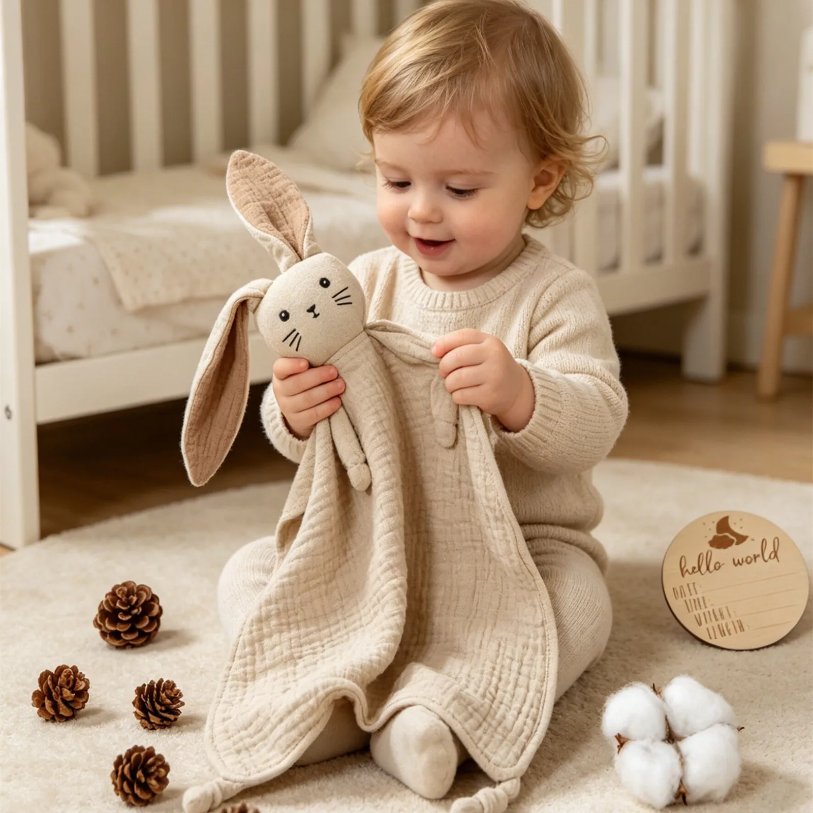 Cute Long Ears Cat Baby Cotton Muslin Comforter Blanket Soft Newborn Sleeping Dolls Soothe Appease Towel Toy Bibs Saliva Towel
Cute Long Ears Cat Baby Cotton Muslin Comforter Blanket Soft Newborn Sleeping Dolls Soothe Appease Towel Toy Bibs Saliva Towel