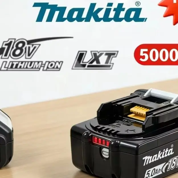 Makita BL1860B LXT 18V 5.0Ah LED Lithium-Ion Battery Rechargeable Power Tool Battery Replaceable 2026 New
Makita BL1860B LXT 18V 5.0Ah LED Lithium-Ion Battery Rechargeable Power Tool Battery Replaceable 2026 New