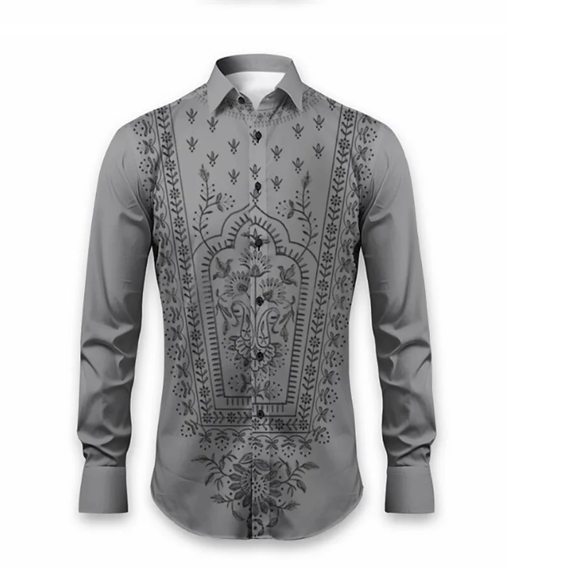 Ethnic retro men's shirts for daily wear spring and summer lapel long-sleeved black, yellow, red S-5XL stretch fabric shirts
Ethnic retro men's shirts for daily wear spring and summer lapel long-sleeved black, yellow, red S-5XL stretch fabric shirts