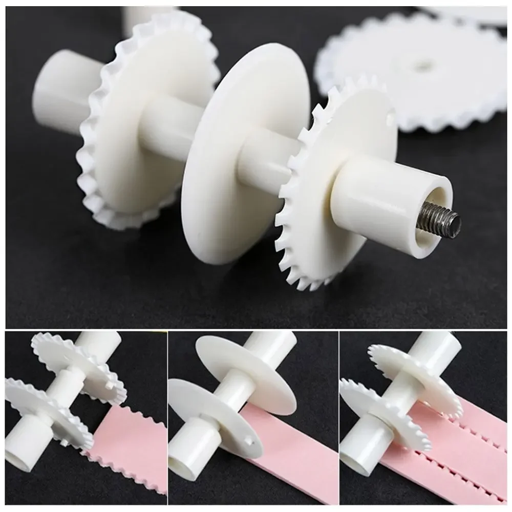 6Pcs Flower Border Fondant Ribbon Roller Cutters Cake Sugar Cutter Lace Cake Mold Embosser DIY Dough Cutting Cake Accessories
6Pcs Flower Border Fondant Ribbon Roller Cutters Cake Sugar Cutter Lace Cake Mold Embosser DIY Dough Cutting Cake Accessories