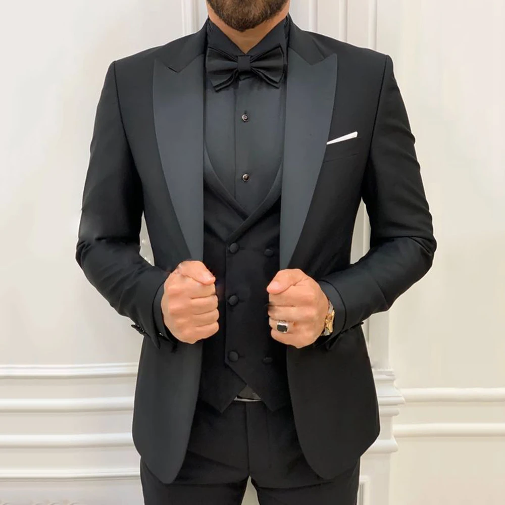 Design Men's Suits 3 Pieces Slim Fit Suit Formal Business Groom Wear Costume Wedding Tuxedos Blazer Vest Pants Homme Mariage
Design Men's Suits 3 Pieces Slim Fit Suit Formal Business Groom Wear Costume Wedding Tuxedos Blazer Vest Pants Homme Mariage
