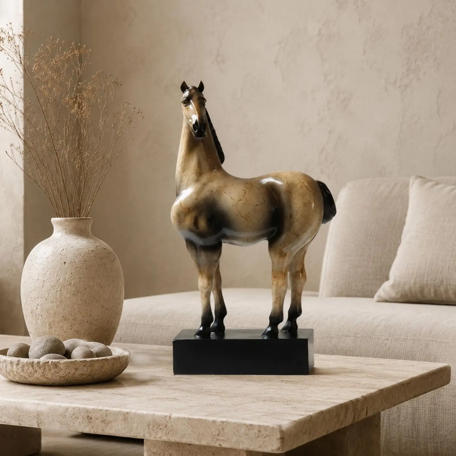 2 Pieces Decorative Horse Figurine Wabi Sabi Aesthetic Horse Statue Home Decor Modern Minimal Good Luck for Living Room, Office
2 Pieces Decorative Horse Figurine Wabi Sabi Aesthetic Horse Statue Home Decor Modern Minimal Good Luck for Living Room, Office